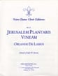 Jerusalem Plantabis Vineam SAATB choral sheet music cover